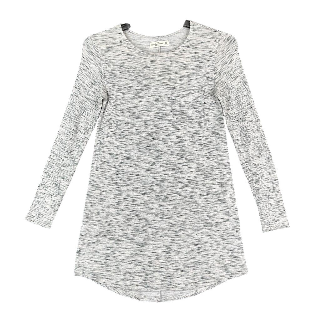 Abercrombie & Fitch Dress Womens Extra Small Sweater‎ Gray Lightweight Shirt